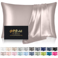 Mulberry Silk Pillow Cases King Size Silk Pillowcase for Hair and Skin Both Sides Natural Silk Satin Pillowcase for Sleeping Women with Zipper Gifts for Women Men Taupe